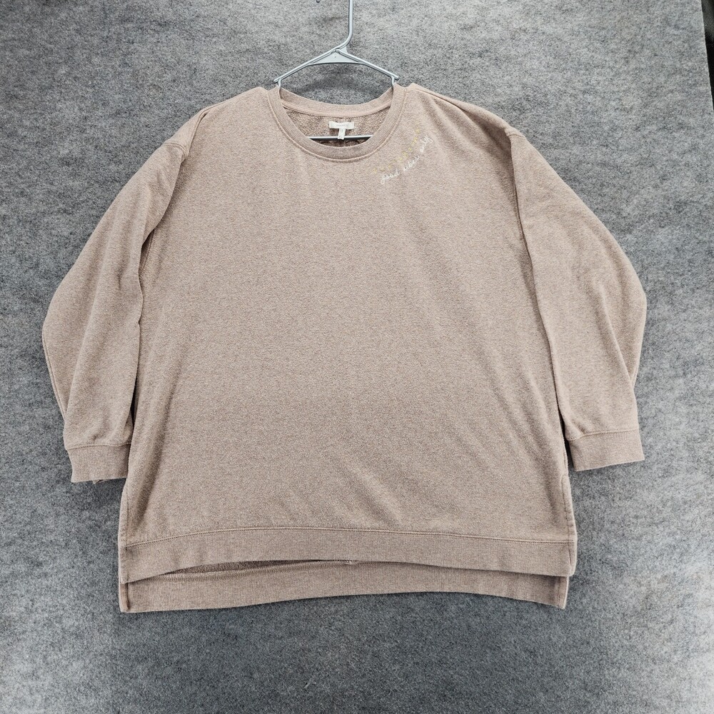 Maurices Shirt Womens Extra Large Beige Long Sleeve